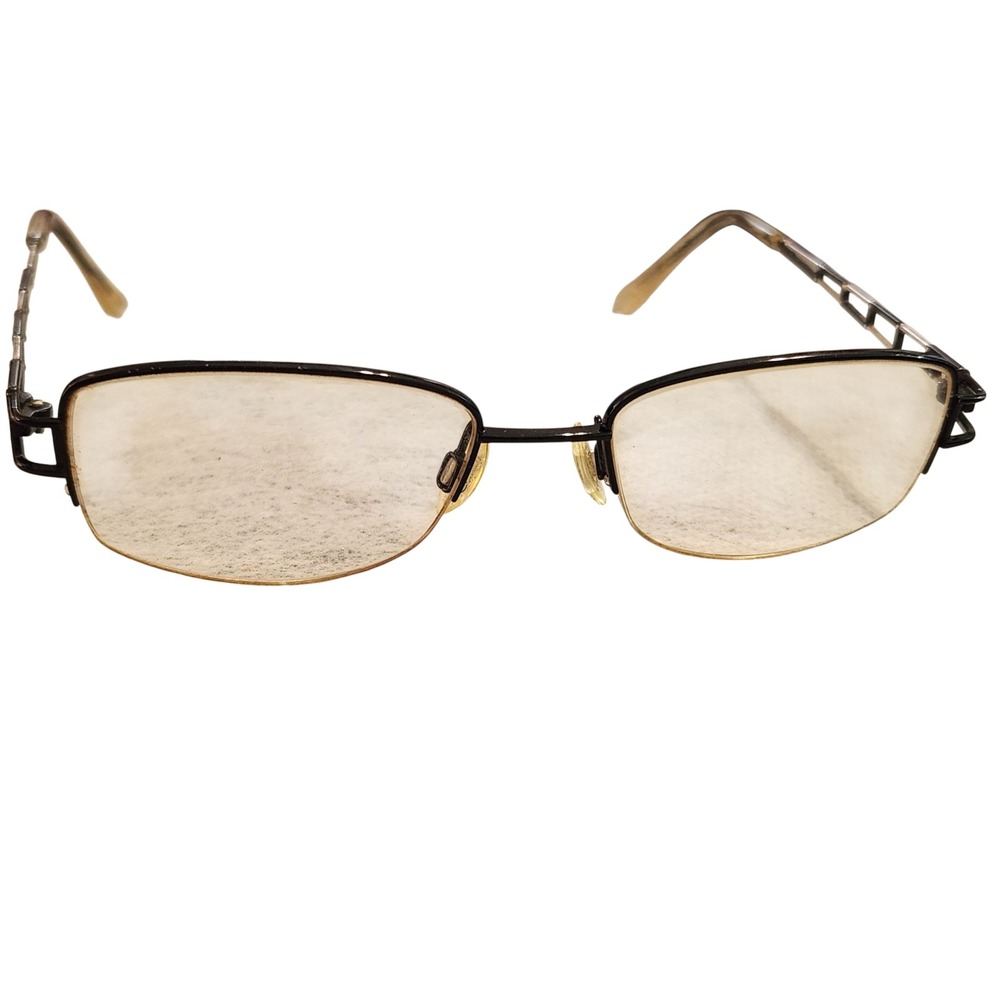 Hush Puppies Eyeglasses Gold Tone Semi Rimless No Nickel Alloy Frames Only